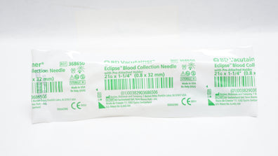 BD 368650 Vacutainer Eclipse Blood Collection Ndle 21G x 1-1/4inch